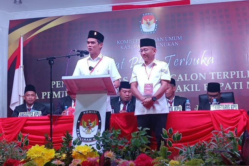 KPU Nunukan Tetapkan Irwan Sabri-Hermanus sebagai Bupati dan Wakil Bupati Terpilih