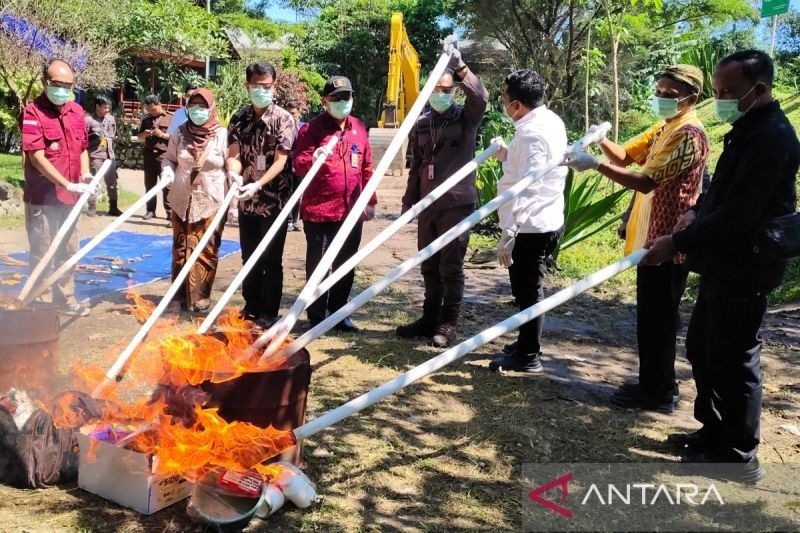 Ribuan Barang Bukti Kejahatan Dimusnahkan Kejari Boyolali