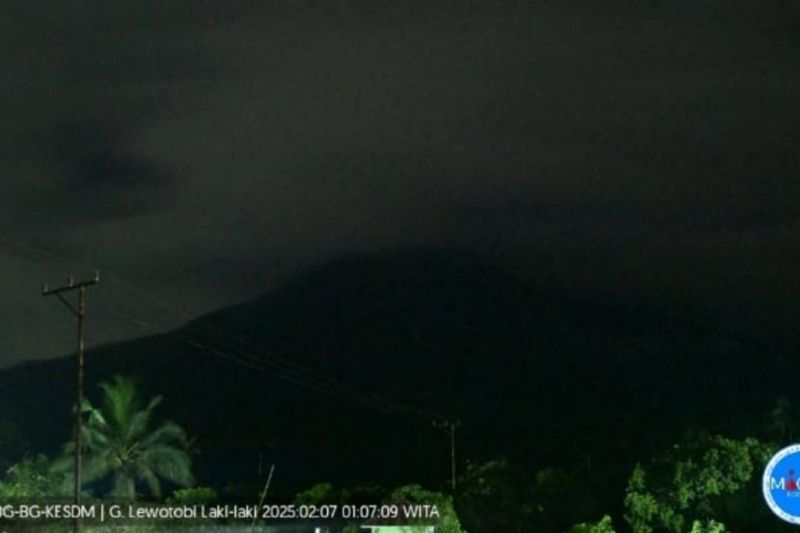 Gunung Lewotobi Laki-laki Erupsi Lagi: Radius 5 Km Steril