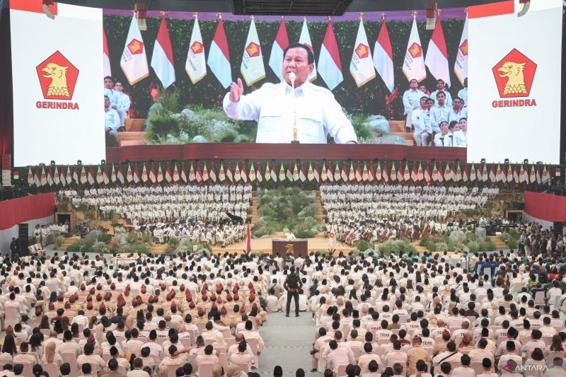 Prabowo Subianto Ucapkan Terima Kasih pada Kader Gerindra