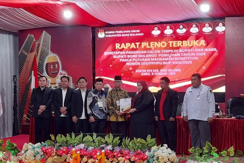 Ismet-Risman Resmi Terpilih Sebagai Bupati dan Wakil Bupati Bone Bolango