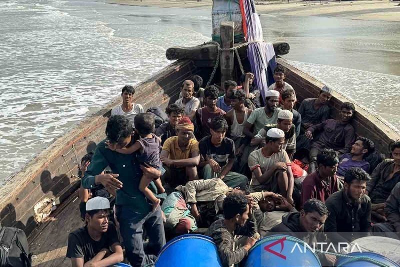 Empat WNA Myanmar Tersangka Penyelundupan 76 Rohingya di Aceh Timur