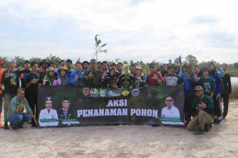 Tanah Laut Tanam 300 Bibit Pohon di Embung Pulau Sari: Wujud Komitmen Jaga Lingkungan