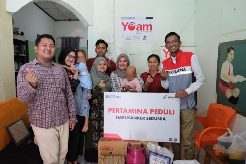 Pertamina Sumbagut Dukung Anak Penderita Kanker di Medan