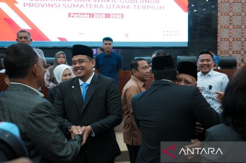 Bobby Nasution & H. Surya Resmi Gubernur dan Wagub Sumut 2025-2030