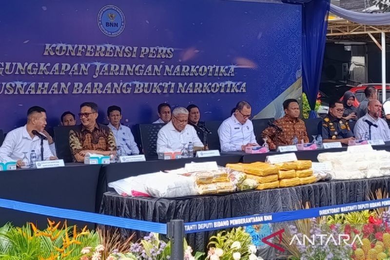 BNN Ungkap 46 Kasus Penyelundupan Narkoba, Amankan 73,55 Kg Barang Bukti