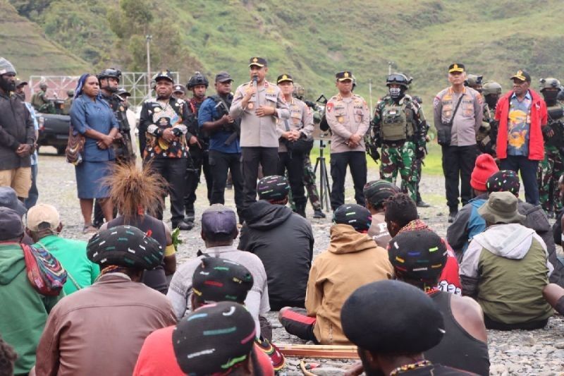 Kapolda Papua Tengah Imbau Jaga Kamtibmas Usai Bentrok Pilkada Puncak Jaya