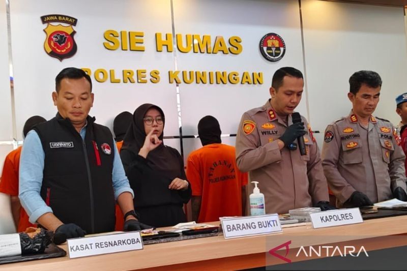 Polres Kuningan Tangkap 7 Pelaku Narkoba, 2 di Antaranya Residivis