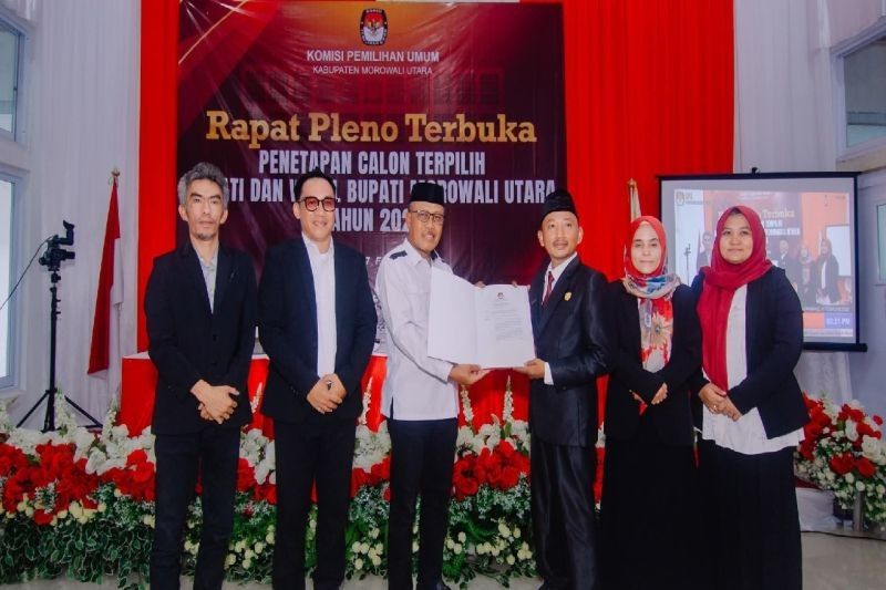 Delis J Hehi dan Djira Resmi Pimpin Morowali Utara Periode 2025-2030