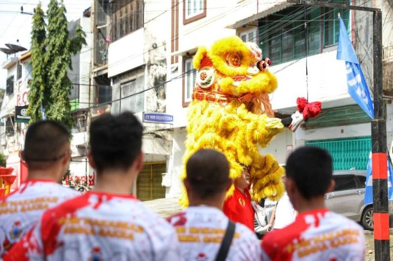 Kompetisi Barongsai Meriahkan Festival Jappa Jokka Cap Go Meh Makassar