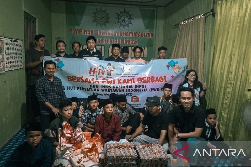 PWI Bulungan Rayakan HPN 2025 dengan Bakti Sosial di Panti Asuhan