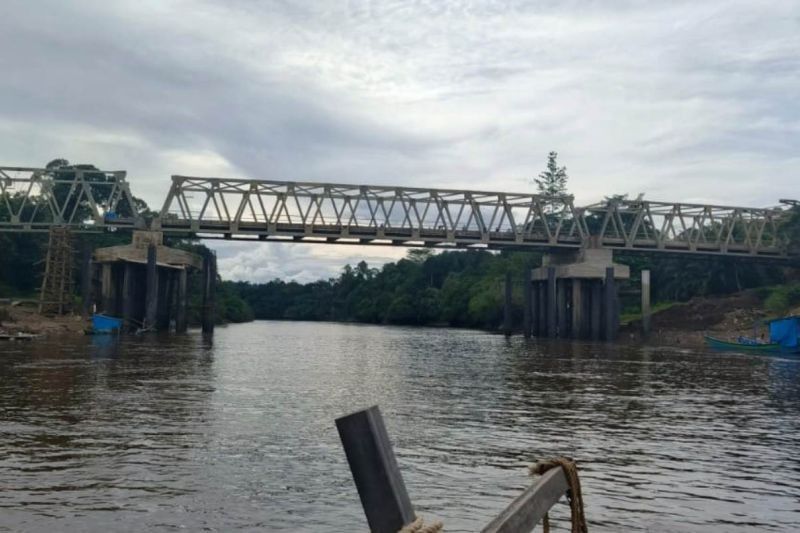 Jembatan Long Gelawang di Mahulu Optimis Tuntas Tahun Ini