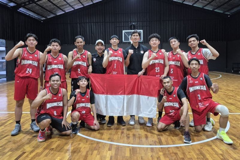 Timnas Basket Tuli Indonesia Latihan Keras Jelang Ajang di Hong Kong