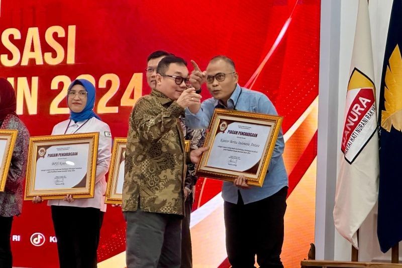 ANTARA Raih Penghargaan atas Dukungan Sosialisasi Pemilu 2024