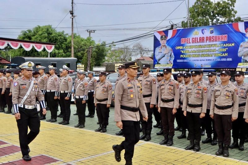 Polres HST Razia Atribut Kendaraan Jelang Lebaran 2025