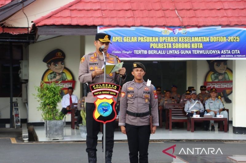 Polresta Sorong Gelar Operasi Keselamatan Dofior 2025