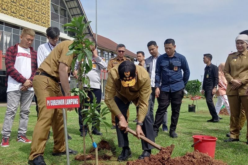 Tol Bakter dan Pemprov Lampung Tanam Ratusan Pohon, Wujudkan Jalan Tol Hijau