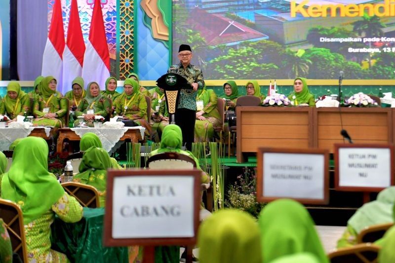 Menikdasmen Ajak Muslimat NU Sukseskan Wajib Belajar 13 Tahun