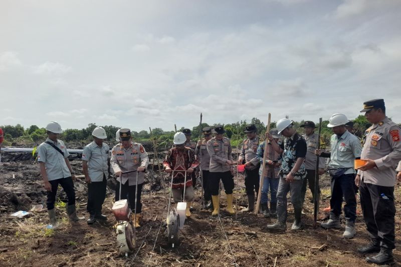 Polres Ogan Ilir Tanam Jagung di Lahan 5 Hektare, Dukung Ketahanan Pangan Nasional