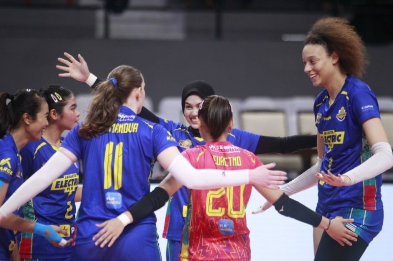 Electric PLN Selangkah Lagi ke Final Four Proliga 2025