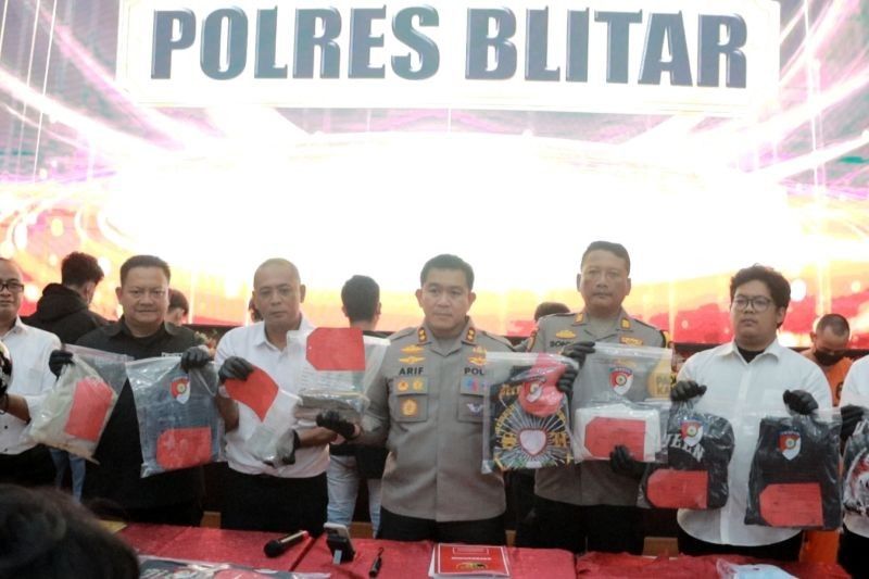 Polres Blitar Tangkap 11 Pendekar Terlibat Pengeroyokan dan Pencurian