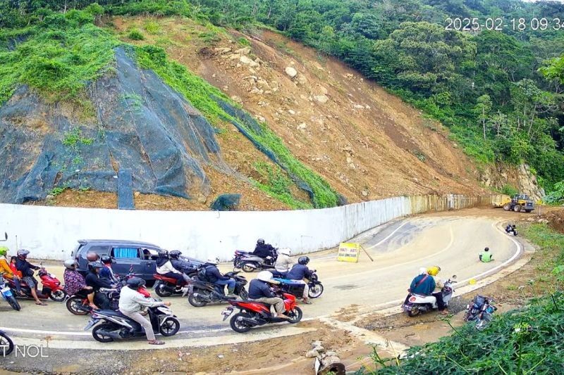 BPBD Lumajang Bersihkan Longsor di Jalur Lumajang-Malang