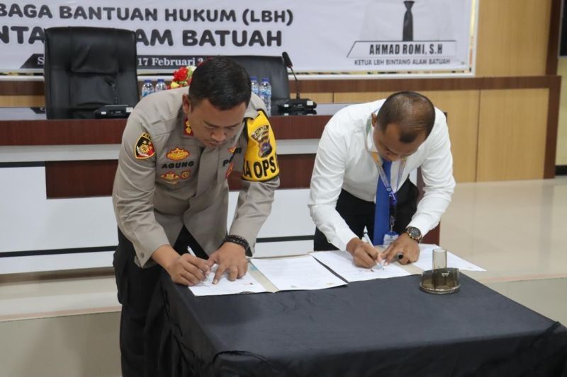 Polres Pasaman Barat dan LBH Bintang Alam Batuah Jalin Kerja Sama Hukum