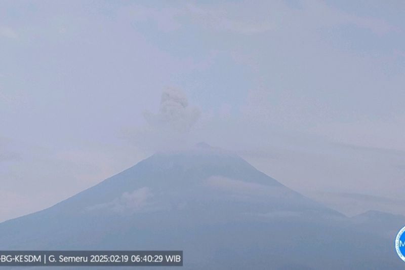 Semeru Erupsi Empat Kali, Tinggi Letusan Capai 900 Meter