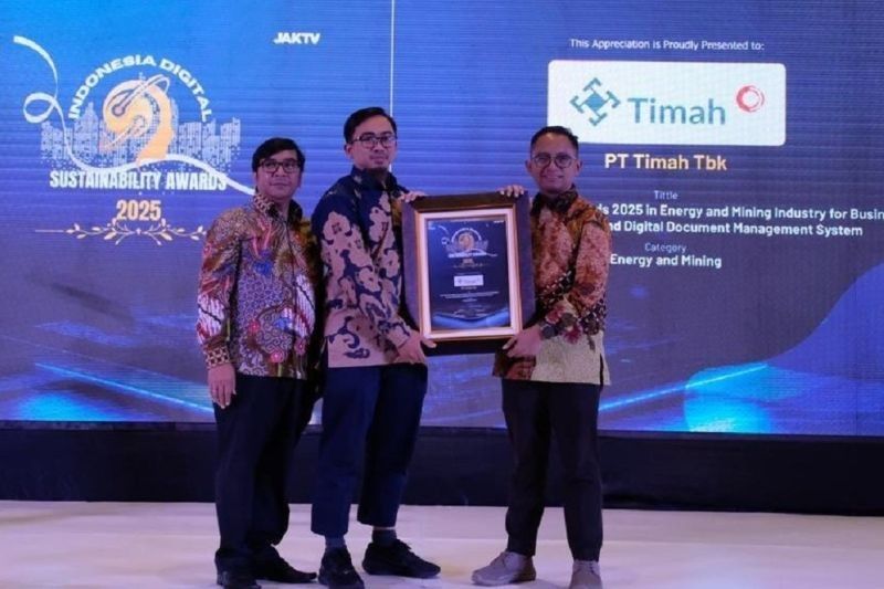 PT Timah Raih Indonesia Digital Sustainability Awards 2025: Inovasi Teknologi Dorong Efisiensi dan Keberlanjutan