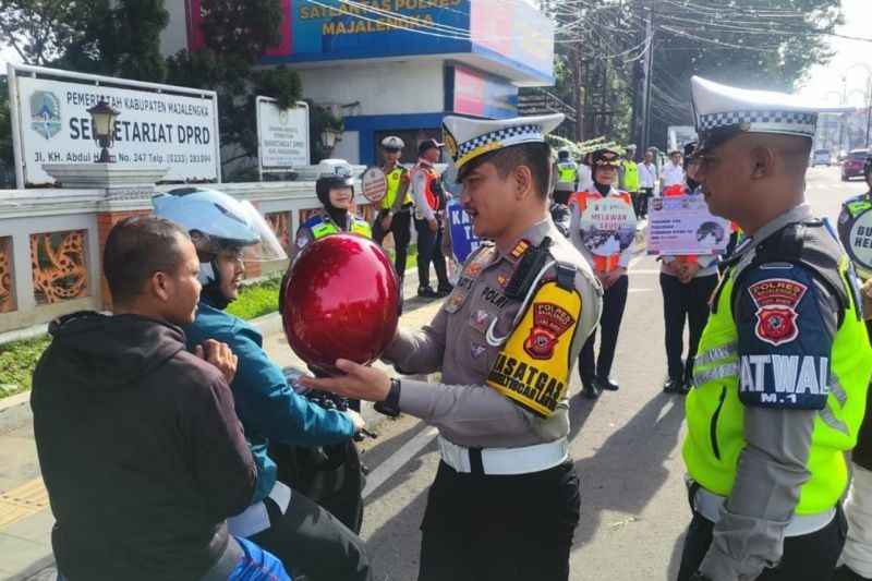 Polres Majalengka Tindak 1.806 Pelanggar Lalu Lintas Selama Operasi Keselamatan Lodaya 2025