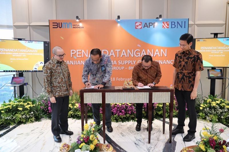 BNI Dukung APP Group lewat Pembiayaan Rantai Pasok, Dorong Perekonomian Berkelanjutan