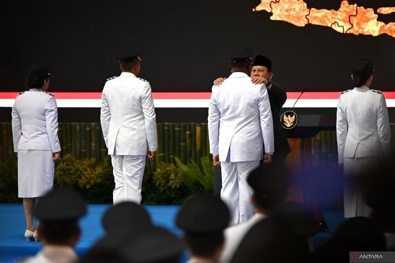 Prabowo Lantik 961 Kepala Daerah Terpilih di Istana Merdeka