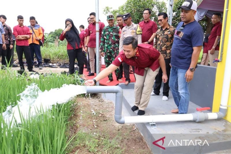 Imigrasi Kediri Bangun Sumur Bor, Dukung Ketahanan Pangan Petani Grogol