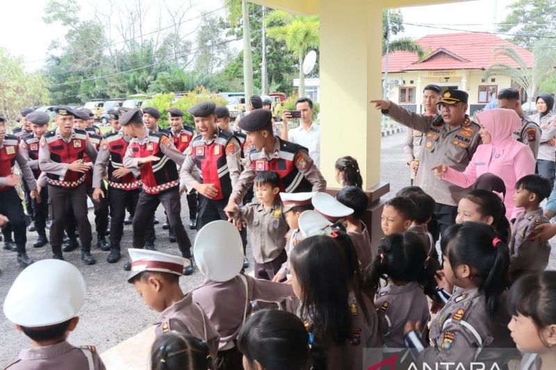 Polres Belitung Timur: Mengenalkan Tugas Kepolisian kepada Anak Usia Dini