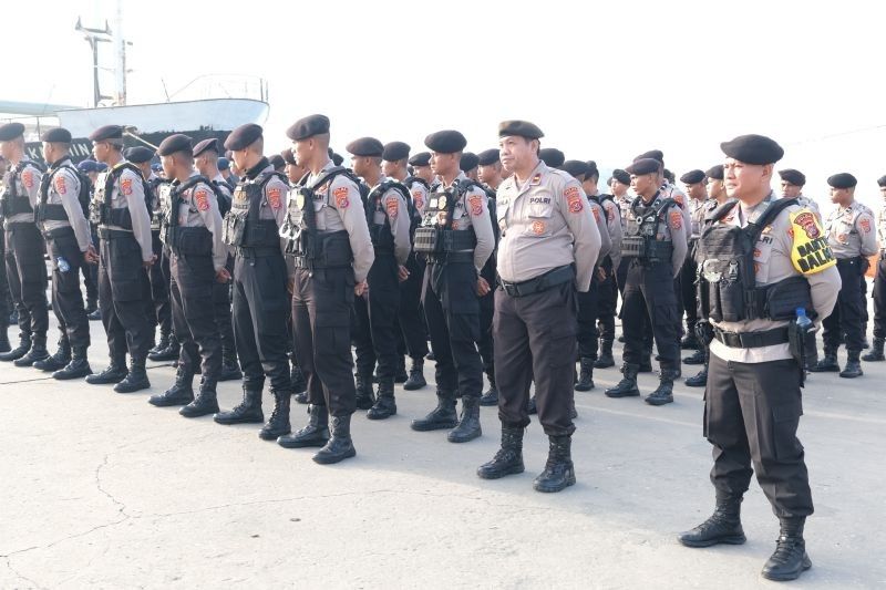 374 Personel Polda Sultra Amankan Buton Tengah Jelang Putusan PHPU