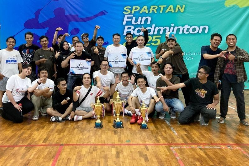 Solidaritas Wartawan Jaksel Terjalin Erat Lewat Spartan Fun Badminton 2025