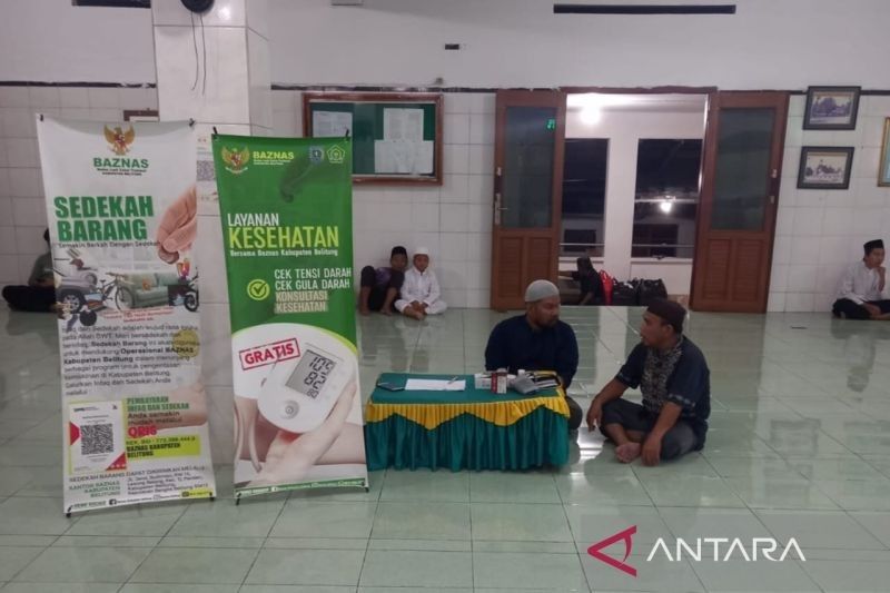 Baznas Belitung Berikan Layanan Periksa Kesehatan Gratis Jelang Ramadhan