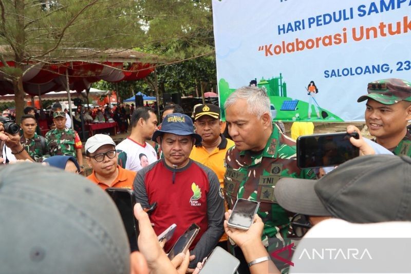 Pangdam Mulawarman Pimpin Aksi Bersih Pantai, Kumpulkan 763,6 Kg Sampah