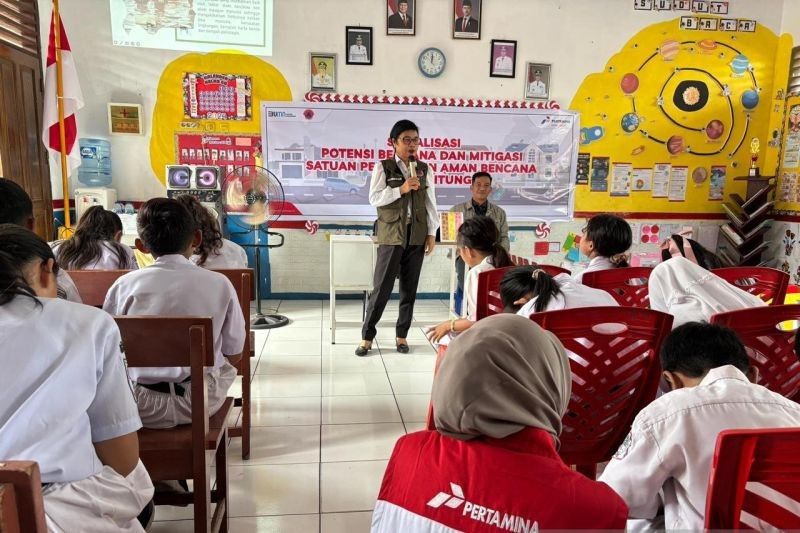 Pertamina Edukasi Mitigasi Bencana di Sekolah Bitung: Generasi Muda Lebih Tangguh