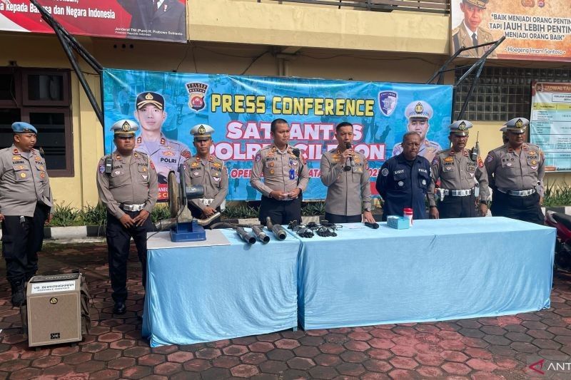 Polres Cilegon Musnahkan 350 Knalpot Brong: Upaya Ciptakan Keamanan dan Kenyamanan Berlalu Lintas