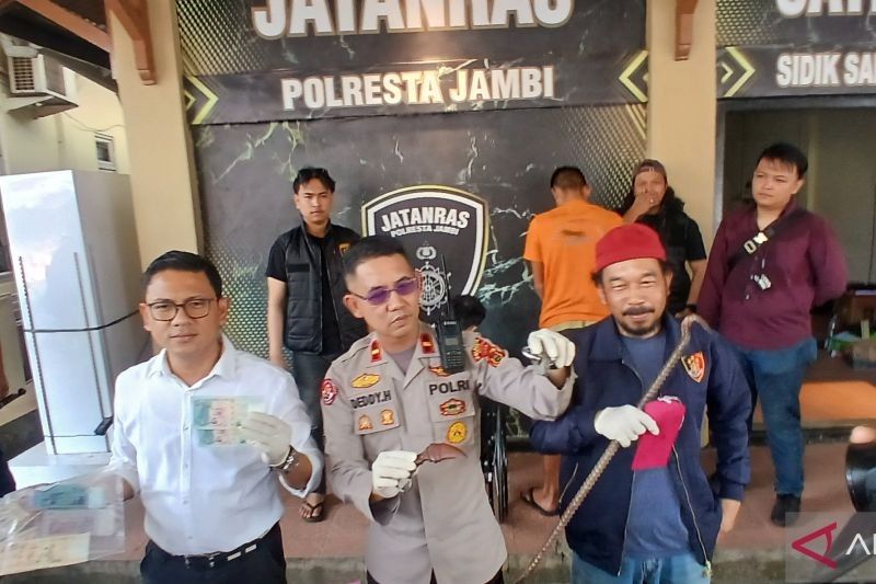 Polresta Jambi Ringkus Dua Pencuri Uang Asing Rp300 Juta