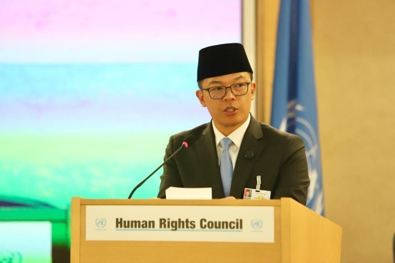 Menlu RI Tegaskan Komitmen Keadilan Sosial dan Kesejahteraan di Sidang HAM PBB