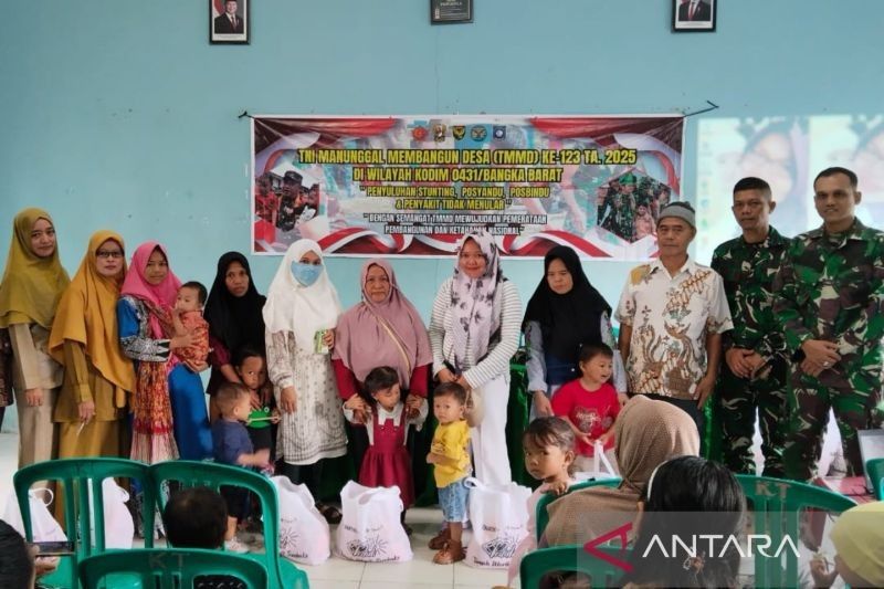 TMMD Bangka Barat: Percepatan Penanganan Stunting di Tengah Program Pembangunan Desa