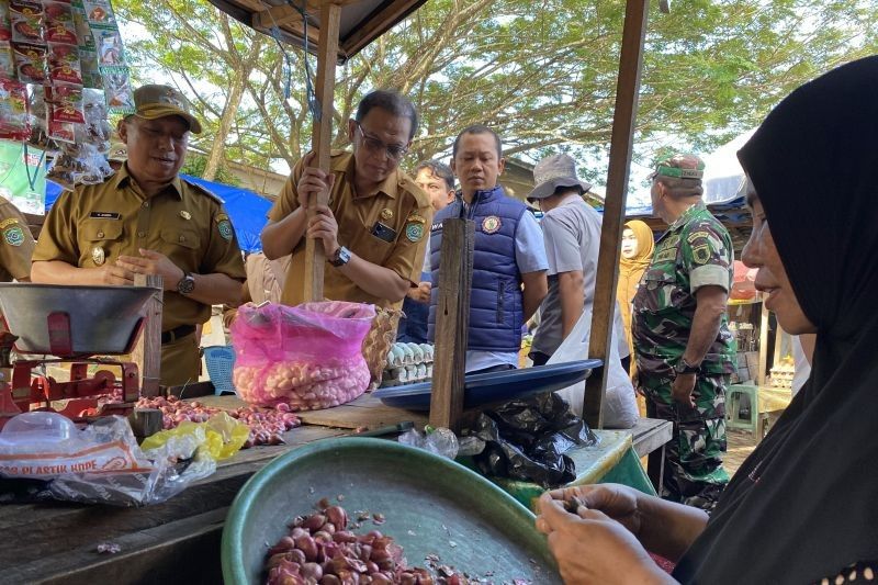 Wabup Tapin Sidak Pasar Keraton, Pantau Harga dan Stok Bahan Pokok Jelang Ramadhan