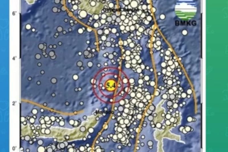 Gempa Magnitudo 5,4 Guncang Sulawesi Utara, BMKG Pastikan Tak Berpotensi Tsunami