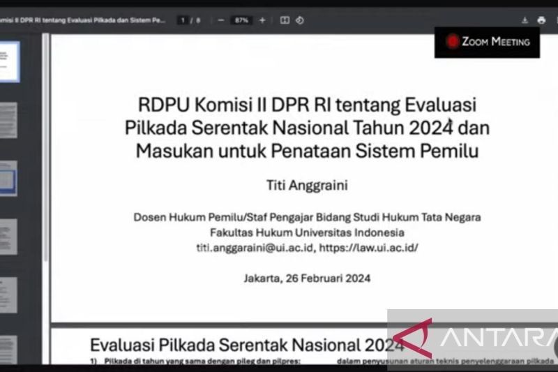 DPR Evaluasi Pilkada 2024 dan Sistem Pemilu: Menuju Pemilu yang Lebih Demokratis