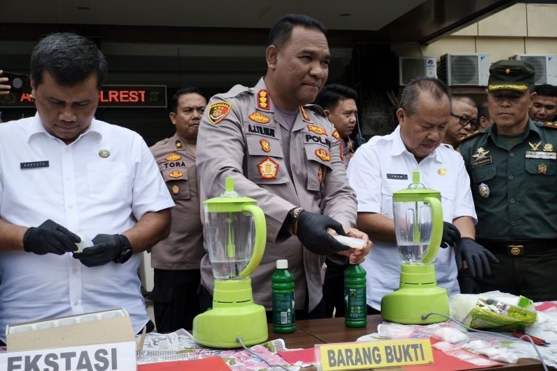 Polresta Bandarlampung Berhasil Ungkap 8 Kasus Narkotika, 2,4 Kg Sabu dan 202 Ekstasi Diamankan