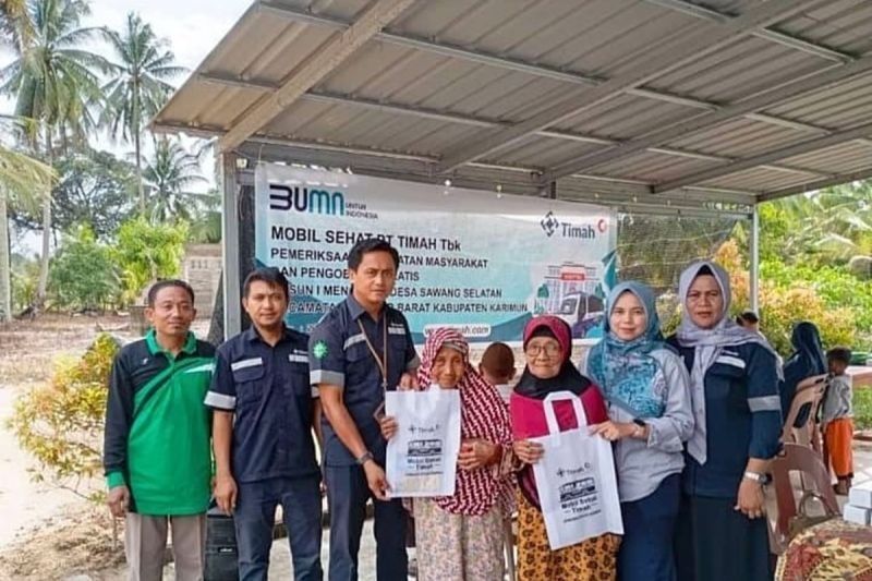 PT Timah Berikan Layanan Kesehatan Gratis di Sawang Selatan Jelang Ramadhan