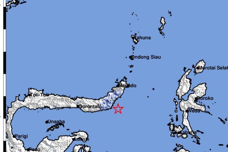 62 Gempa Susulan Guncang Bolaang Mongondow Timur, Sulawesi Utara