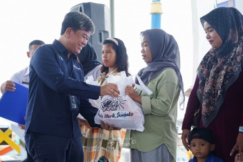 PT Timah Berbagi: Paket Makanan Tambahan untuk Cegah Stunting di Bangka